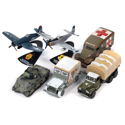 "Korea: The Forgotten War" Military Set A of 6 pieces 2023 Release 1 Limited Edition to 2000 pieces Worldwide Diecast Models by Johnny Lightning