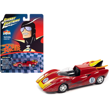 Captain Terror's Car #11 Red (Raced Version) "Speed Racer" (1967) TV Series "Pop Culture" 2022 Release 4 1/64 Diecast Model Car by Johnny Lightning