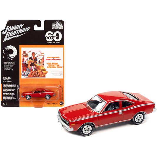 1974 AMC Hornet Red 007 James Bond "The Man with the Golden Gun" (1974) Movie "Pop Culture" 2022 Release 4 1/64 Diecast Model Car by Johnny Lightning