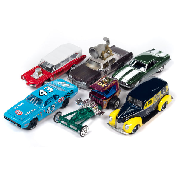 Pop Culture 2023 Set of 6 Cars Release 3 1/64 Diecast Model Cars by Johnny Lightning