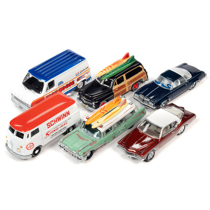 Johnny Lightning "2-Packs" 2023 Set A of 6 pieces Release 2 1/64 Diecast Model Cars by Johnny Lightning