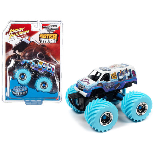 "Frost Bite" Monster Truck "I Scream You Scream" with Driver Figure "Monster Trucks" Series 1/64 Diecast Model by Johnny Lightning