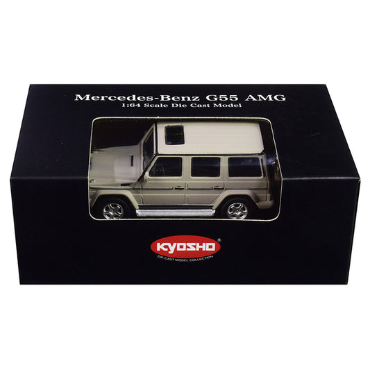 Mercedes Benz G55 AMG Gray 1/64 Diecast Model Car by Kyosho