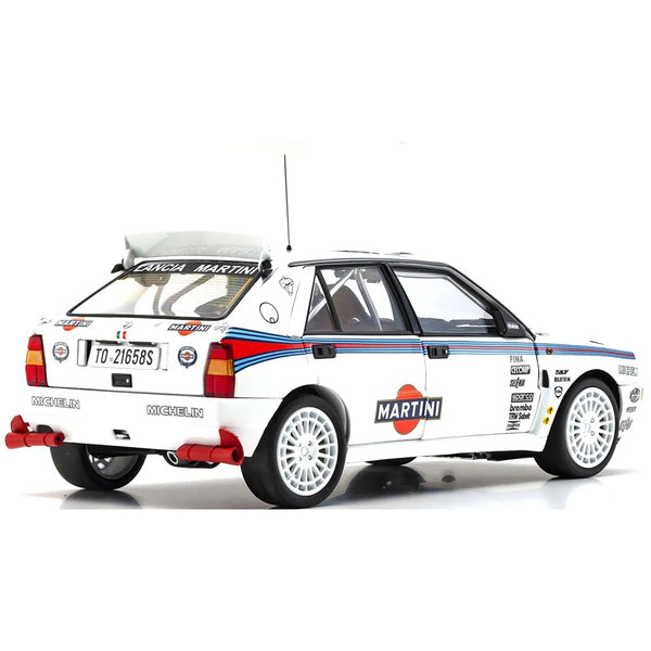 Lancia Delta HF Integrale Evoluzione Test Car White "Martini Racing" 1/18 Diecast Model Car by Kyosho