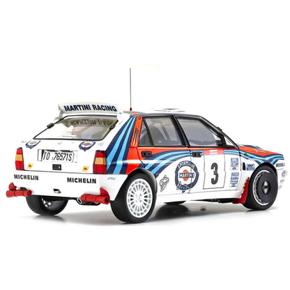 Lancia Delta HF Integrale Evoluzione #3 Didier Auriol - Bernard Occelli "Martini Racing" 3rd Place "Tour de Corse - Rallye de France" (1992) 1/18 Diecast Model Car by Kyosho