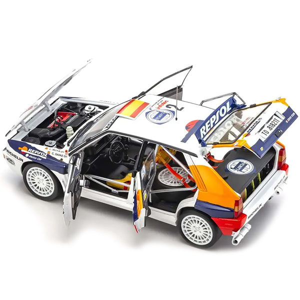 Lancia Delta HF Integrale Evoluzione #2 Carlos Sainz - Luis Moya "Jolly Club" "Tour de Corse - Rallye de France" (1993) 1/18 Diecast Model Car by Kyosho