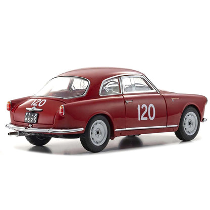 Alfa Romeo Giulietta SV #120 Giorgio Becucci - Pasquale Cazzato "Mille Miglia" (1956) 1/18 Diecast Model Car by Kyosho