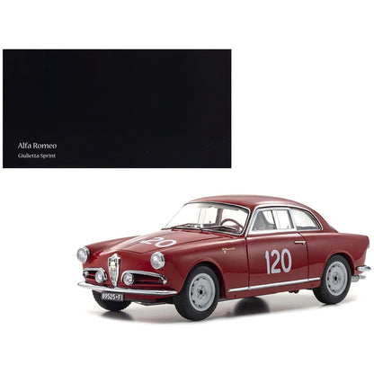 Alfa Romeo Giulietta SV #120 Giorgio Becucci - Pasquale Cazzato "Mille Miglia" (1956) 1/18 Diecast Model Car by Kyosho