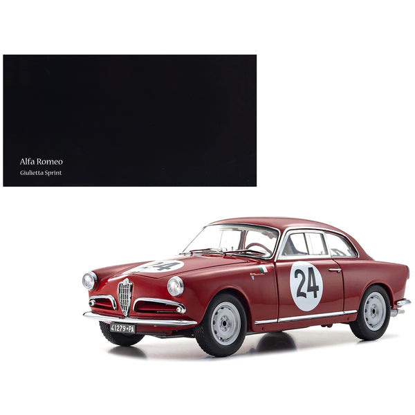 Alfa Romeo Giulietta SV #24 Nini Todaro - Nessuno GT1.3 Class Winner "Targa Florio" (1958) 1/18 Diecast Model Car by Kyosho