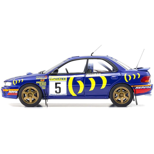 Subaru Impreza #5 Carlos Sainz - Luis Moya Winner "Monte-Carlo Rally" (1995) 1/18 Diecast Model Car by Kyosho