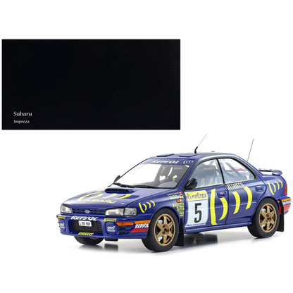 Subaru Impreza #5 Carlos Sainz - Luis Moya Winner "Monte-Carlo Rally" (1995) 1/18 Diecast Model Car by Kyosho