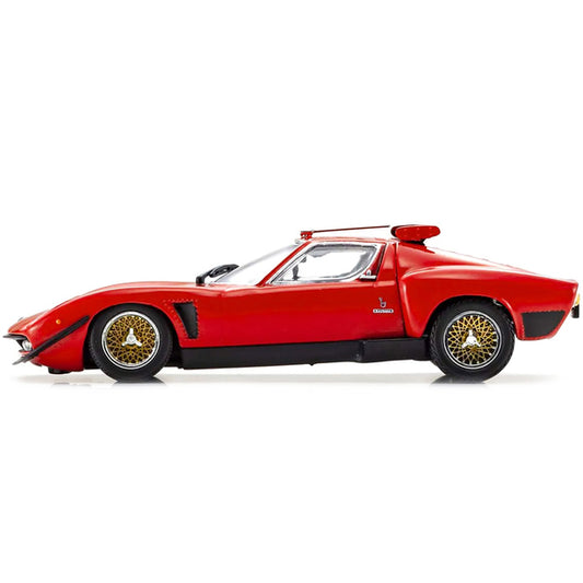 Lamborghini Miura SVR Red with Black Accents and Gold Wheels 1/43 Diecast Model Car by Kyosho