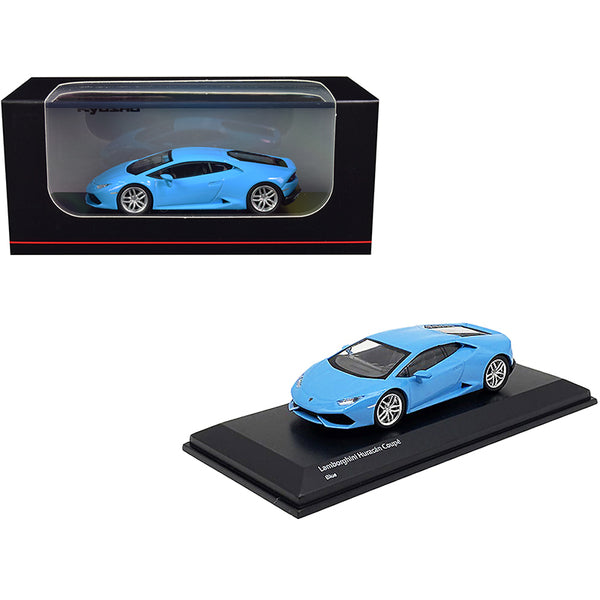 Lamborghini Huracan Coupe Light Blue 1/64 Diecast Model Car by Kyosho