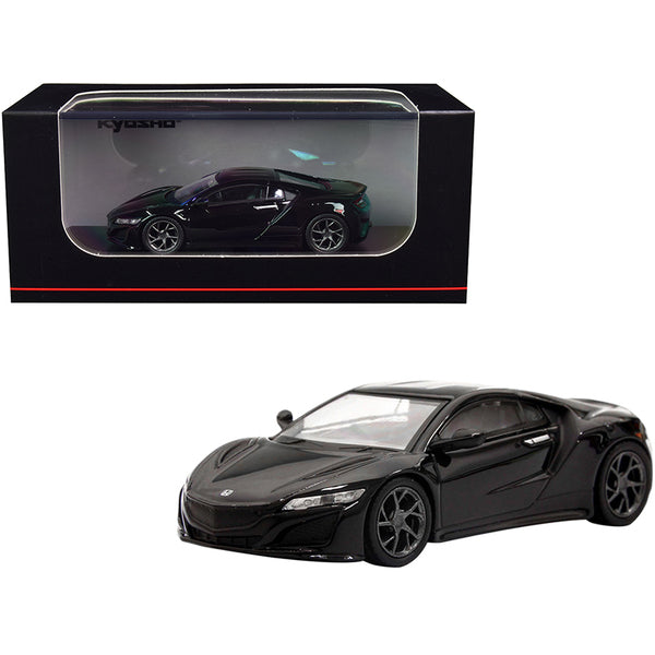 Honda NSX RHD (Right Hand Drive) Black 1/64 Diecast Model Car by Kyosho