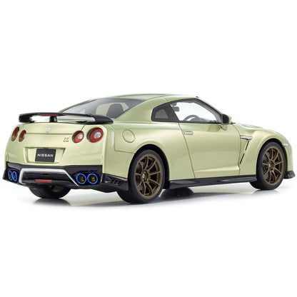 Nissan GT-R Premium Edition T-Spec RHD (Right Hand Drive) Millenium Jade Green Metallic 1/18 Model Car by Kyosho