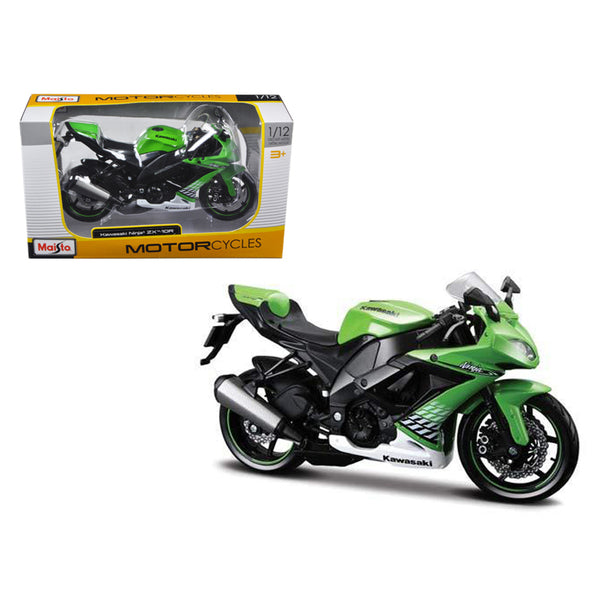 2010 Kawasaki Ninja ZX-10R Green 1/12 Diecast Motorcycle Model by Maisto