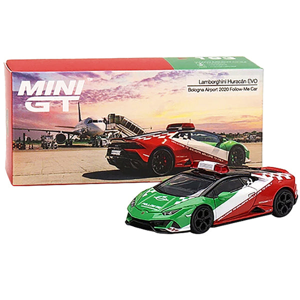 Lamborghini Huracan EVO "Bologna Airport Follow-Me Car" (2020) Limited Edition to 3600 pieces Worldwide 1/64 Diecast Model Car by True Scale Miniatures