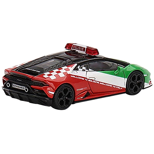 Lamborghini Huracan EVO "Bologna Airport Follow-Me Car" (2020) Limited Edition to 3600 pieces Worldwide 1/64 Diecast Model Car by True Scale Miniatures