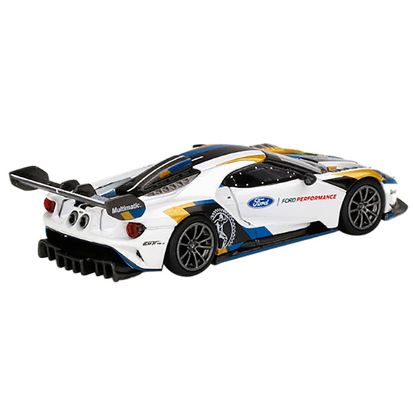 Ford GT Mk II White with Graphics "Goodwood Festival of Speed" (2019) Limited Edition to 3000 pieces Worldwide 1/64 Diecast Model Car by True Scale Miniatures