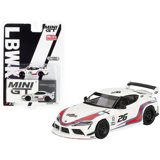 Toyota GR Supra LB WORKS #26 White "Martini Racing" Limited Edition to 3600 pieces Worldwide 1/64 Diecast Model Car by True Scale Miniatures