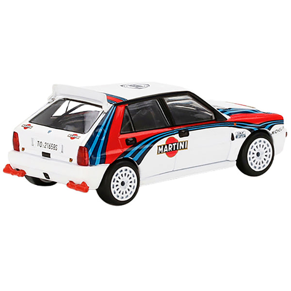 Lancia Delta HF Integrale Evoluzione White with Graphics "Martini Racing" Limited Edition to 3600 pieces Worldwide 1/64 Diecast Model Car by True Scale Miniatures