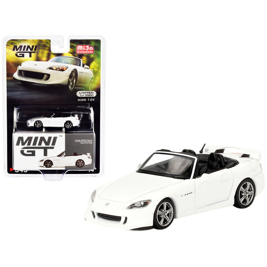 Honda S2000 Type S Convertible Grand Prix White Limited Edition to 3000 pieces Worldwide 1/64 Diecast Model Car by True Scale Miniatures