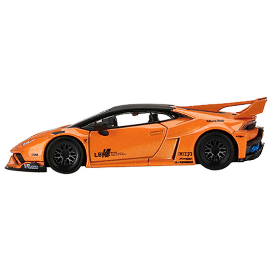 Lamborghini Huracan GT LB WORKS Arancio Borealis Orange Metallic with Gray Metallic Top Limited Edition to 5400 pieces Worldwide 1/64 Diecast Model Car by True Scale Miniatures