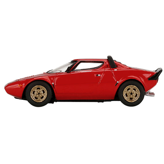 Lancia Stratos HF Stradale Rosso Arancio Red Limited Edition to 2400 pieces Worldwide 1/64 Diecast Model Car by True Scale Miniatures