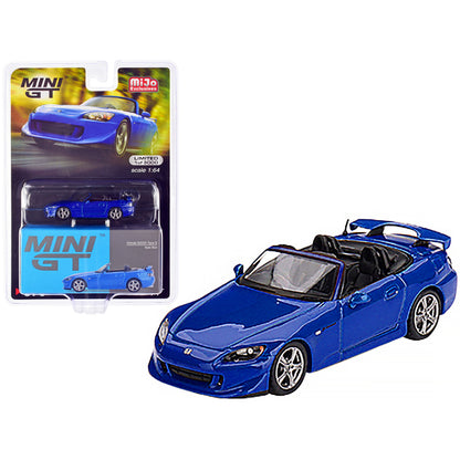 Honda S2000 (AP2) Type S Convertible RHD (Right Hand Drive) Apex Blue Limited Edition to 3000 pieces Worldwide 1/64 Diecast Model Car by True Scale Miniatures