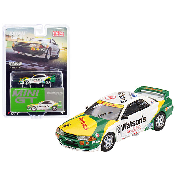 Nissan Skyline GT-R (R32) Gr. A RHD (Right Hand Drive) #2 Mark Skaife "Guia Touring Macau GP" (1991) Limited Edition to 1800 pieces Worldwide 1/64 Diecast Model Car by True Scale Miniatures