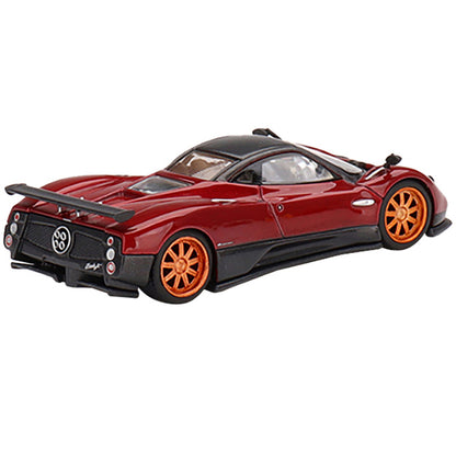 Pagani Zonda F Rosso Dubai Red Metallic with Black Top Limited Edition to 3000 pieces Worldwide 1/64 Diecast Model Car by True Scale Miniatures