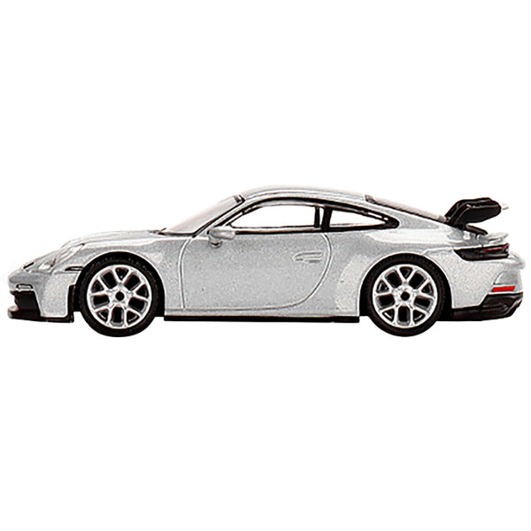 Porsche 911 (992) GT3 GT Silver Metallic Limited Edition to 3600 pieces Worldwide 1/64 Diecast Model Car by True Scale Miniatures