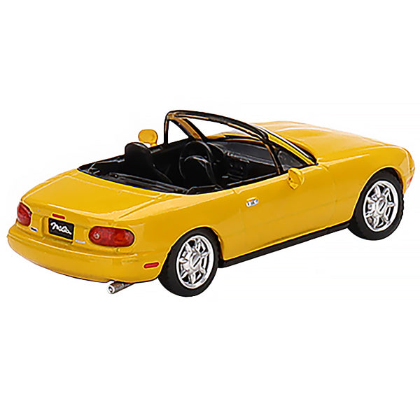 Mazda Miata MX-5 (NA) Convertible Sunburst Yellow Limited Edition to 2400 pieces Worldwide 1/64 Diecast Model Car by True Scale Miniatures