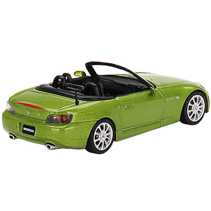 Honda S2000 (AP2) Convertible Lime Green Metallic Limited Edition to 1800 pieces Worldwide 1/64 Diecast Model Car by True Scale Miniatures