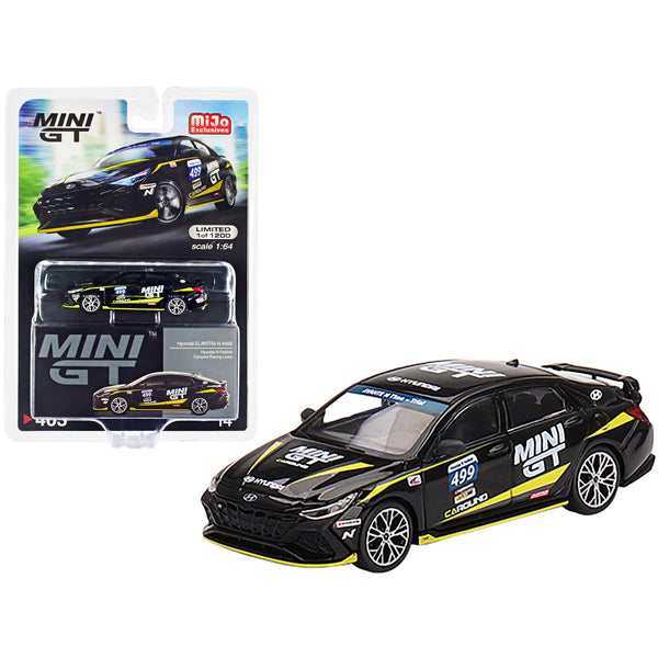 Hyundai Elantra N #499 Caround Racing Livery "Hyundai N-Festival" Limited Edition to 1200 pieces Worldwide 1/64 Diecast Model Car by True Scale Miniatures