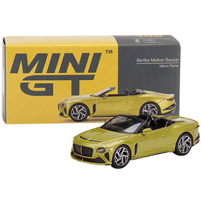 Bentley Mulliner Bacalar Yellow Flame Metallic Limited Edition to 1800 pieces Worldwide 1/64 Diecast Model Car by True Scale Miniatures