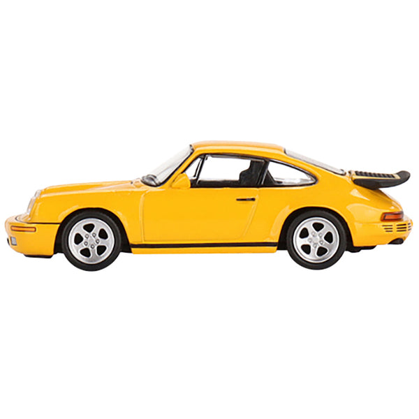 1987 RUF CTR Blossom Yellow with Black Stripes Limited Edition to 3000 pieces Worldwide 1/64 Diecast Model Car by True Scale Miniatures