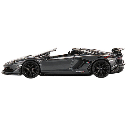 Lamborghini Aventador SVJ Roadster Griglo Telesto Dark Gray Limited Edition to 4200 pieces Worldwide 1/64 Diecast Model Car by True Scale Miniatures