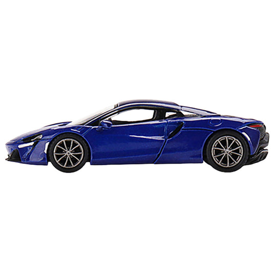 McLaren Artura Volcano Blue Metallic Limited Edition to 3000 pieces Worldwide 1/64 Diecast Model Car by True Scale Miniatures