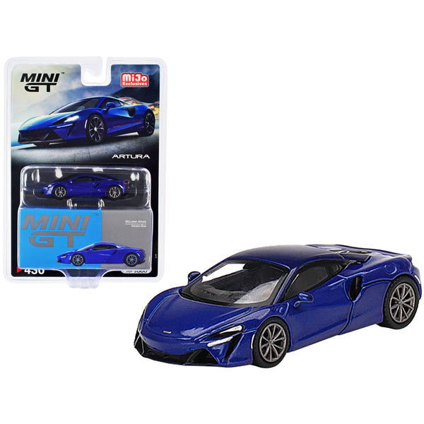 McLaren Artura Volcano Blue Metallic Limited Edition to 3000 pieces Worldwide 1/64 Diecast Model Car by True Scale Miniatures