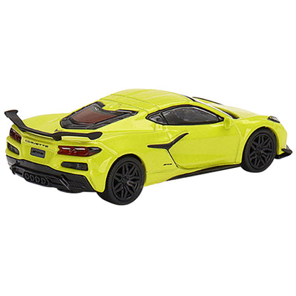 2023 Chevrolet Corvette Z06 Accelerate Yellow Limited Edition to 2400 pieces Worldwide 1/64 Diecast Model Car by True Scale Miniatures