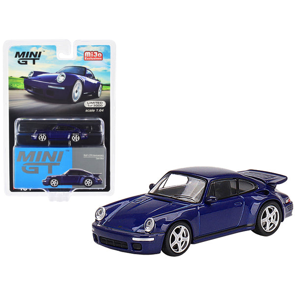 RUF CTR Anniversary Dark Blue Metallic Limited Edition to 3000 pieces Worldwide 1/64 Diecast Model Car by True Scale Miniatures