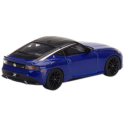 2023 Nissan Z Performance Seiran Blue Metallic with Black Top Limited Edition to 3000 pieces Worldwide 1/64 Diecast Model Car by True Scale Miniatures