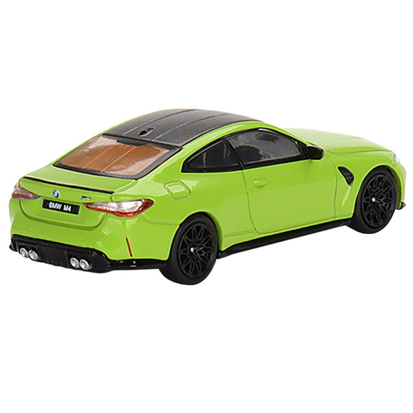 BMW M4 Competition (G82) Sao Paulo Yellow with Carbon Top Limited Edition to 1800 pieces Worldwide 1/64 Diecast Model Car by True Scale Miniatures