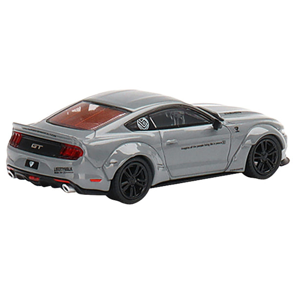 Ford Mustang LB-Works Gray "LB Performance" Limited Edition to 3600 pieces Worldwide 1/64 Diecast Model Car by True Scale Miniatures