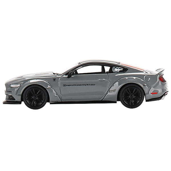 Ford Mustang LB-Works Gray "LB Performance" Limited Edition to 3600 pieces Worldwide 1/64 Diecast Model Car by True Scale Miniatures