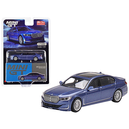 BMW Alpina B7 xDrive Alpina Blue Metallic with Sunroof Limited Edition to 2040 pieces Worldwide 1/64 Diecast Model Car by True Scale Miniatures