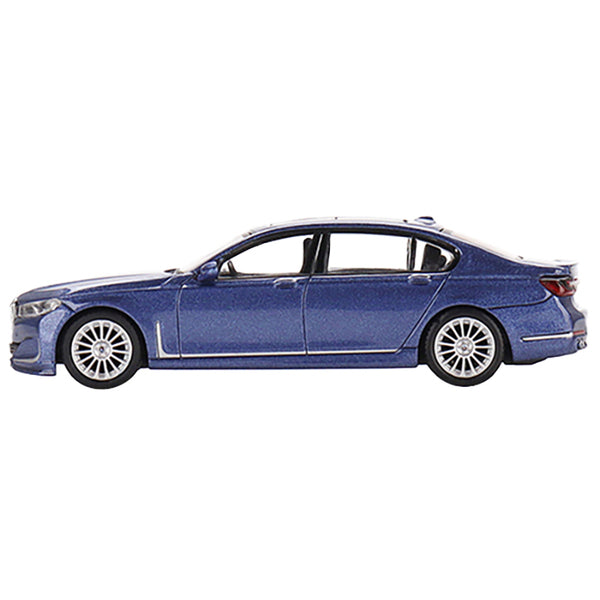 BMW Alpina B7 xDrive Alpina Blue Metallic with Sunroof Limited Edition to 2040 pieces Worldwide 1/64 Diecast Model Car by True Scale Miniatures