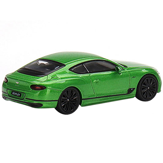 2022 Bentley Continental GT Speed Apple Green Metallic Limited Edition to 1200 pieces Worldwide 1/64 Diecast Model Car by True Scale Miniatures