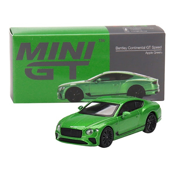 2022 Bentley Continental GT Speed Apple Green Metallic Limited Edition to 1200 pieces Worldwide 1/64 Diecast Model Car by True Scale Miniatures